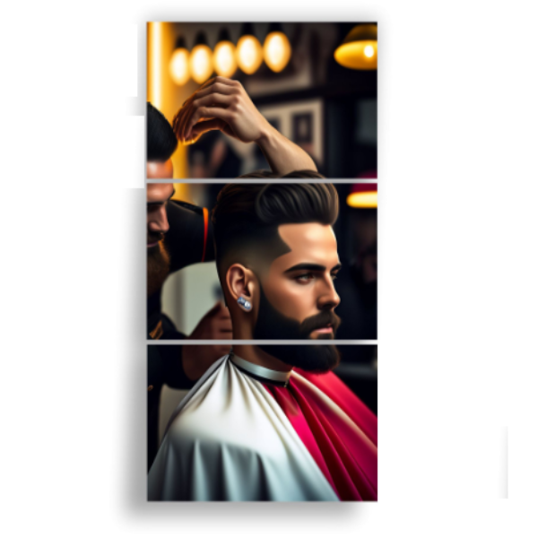 Quadro Decorativo Moderno Barbearia