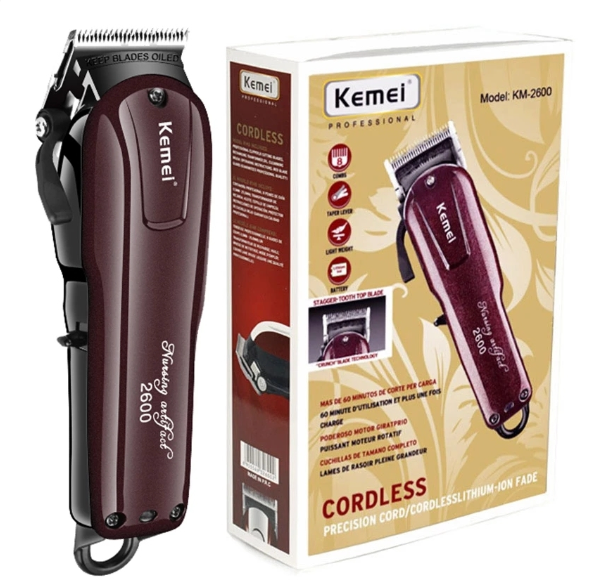 Máquina de Corte Cabelo Profissional Sem Fio Wmark LOF-V