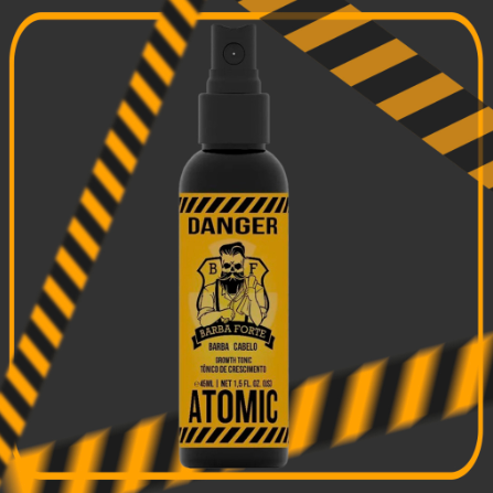 Tônico De Crescimento para Barba e Cabelo Atomic Danger Barba Forte 45ml