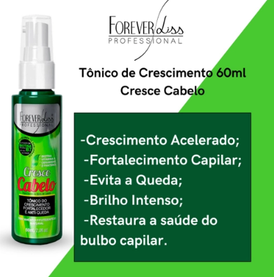 Tônico Capilar Cresce Cabelo Forever Liss 60ml