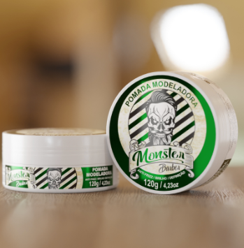 Pomada Modeladora Monster Barber 120g