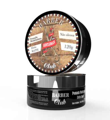 Pomada Modeladora Efeito Matte Seco Barber Club Lattans120g