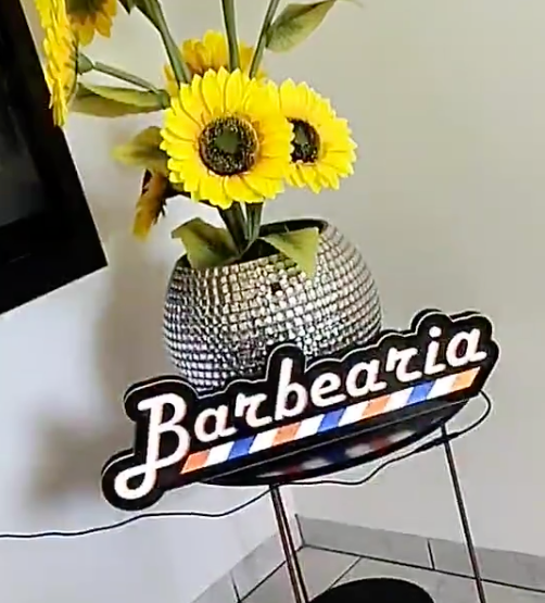 Luminoso Barbearia Letreiro Barber Shop Decoração Led