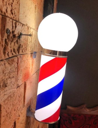 Barber Pole Luminária Luz Não Giratória