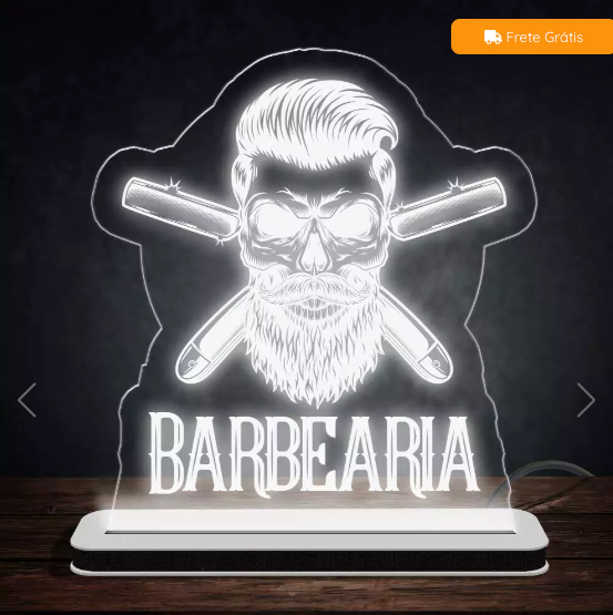 Luminária de Led Acrílico Barber