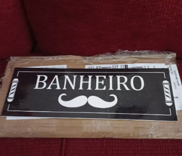 Placa Banheiro Barbearia