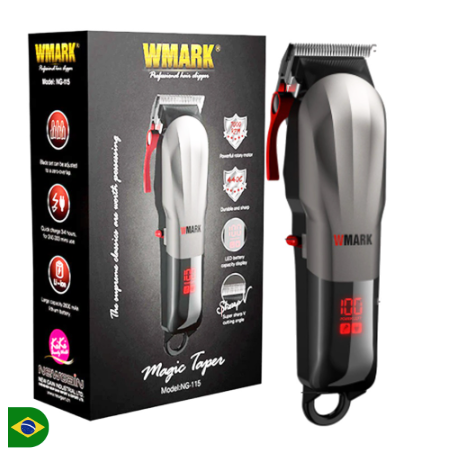 Máquina De Cortar Cabelo Profissional Wmark Digital